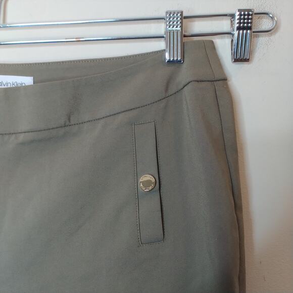 Calvin Klein Pants Stretch Cotton Career Office Slim - Picture 3 of 6